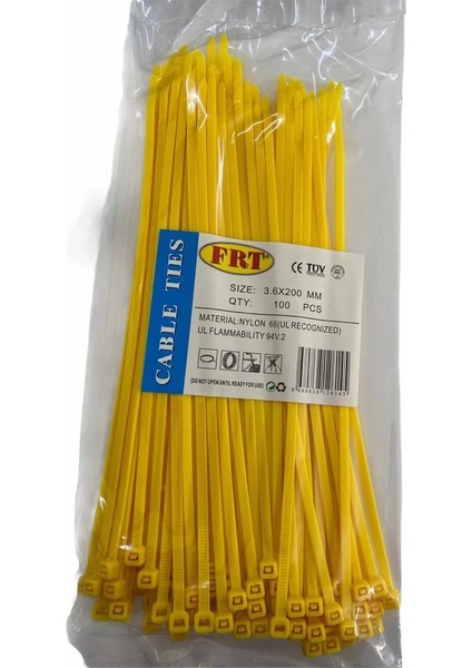 Frt Sarı 3,6X200 Kablo Bağı