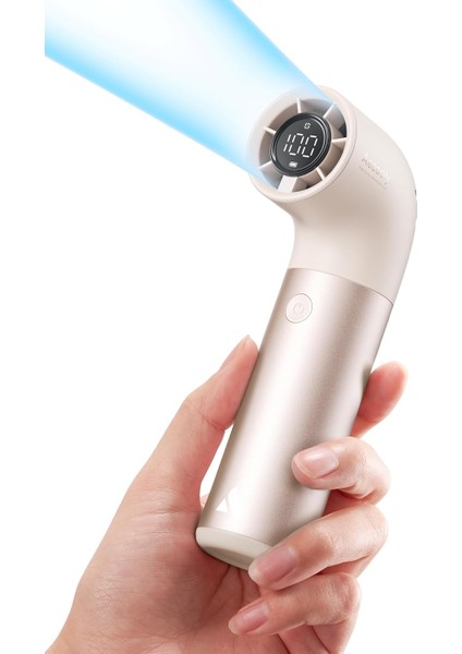 Taşınabilir Taşınabilir Fan, Güçlü Turbo Mini Fan, 19000 Rpm Yüksek Hızlı Aero Pro, 15H Maksimum Soğutma Süresi, 6 Hız Kılıf, Cep Şarj Edilebilir Kişisel Küçük Seyahat Hediyeleri