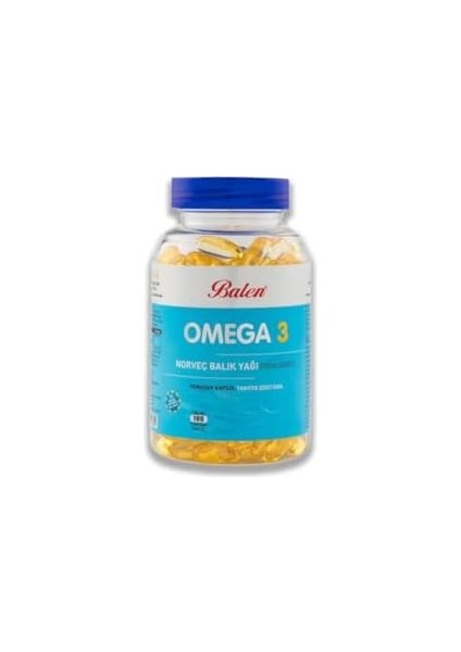 Balen Omega 3 Norveç Balık Yağı (Trigliserid) 1380 MG*100 Yumuşak Kapsül