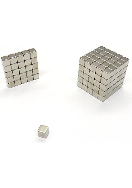 50 Adet 5X5X5 mm Sihirli Manyetik Küp Mıknatıs Güçlü Çekim modelleri