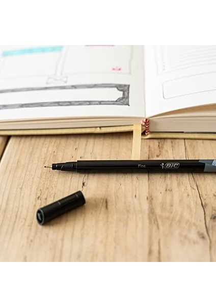 Intensity Uçlu Siyah Keçeli 12'li Kutu, 0.4 mm Kalınlıkta Uç, Su Bazlı Mürekkep modelleri