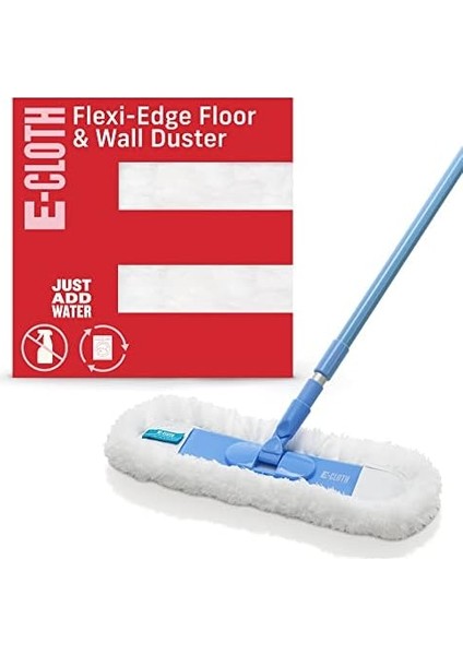 E-Cloth Flexi-Edge Zemin ve Duvar Silgisi, Zemin Temizliği Için Yeniden Kullanılabilir Toz Alma Paspası, Zemin Temizleyici, Harword, Fayans, Laminat ve Diğer Sert Yüzeyler Için Ideal, 100 Yıkama
