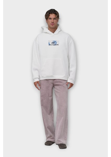 Self "love Is A Superpower" Oversize Hoodie - Beyaz fiyatları