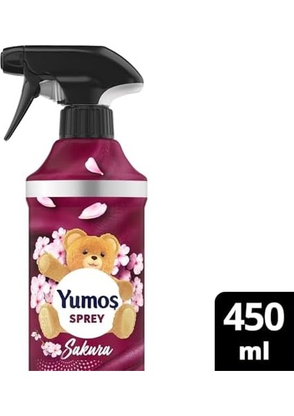 Yumoş Sprey Yıkanması Zor Eşyalar Için Giysi Spreyi Sakura 450 ml modelleri