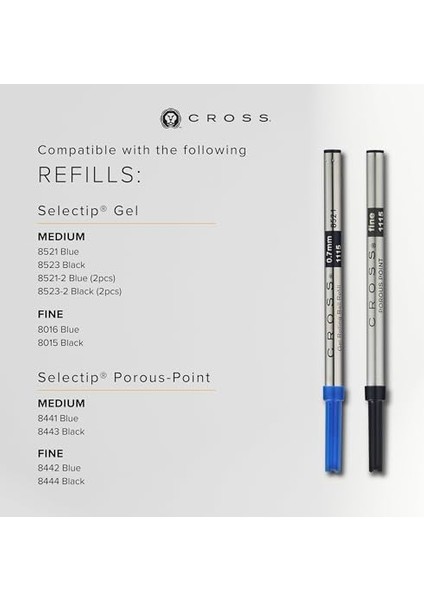 AT011614MS Calais Dolma, Medium Uç Siyah modelleri