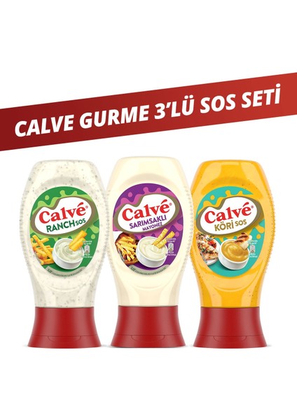 Ranch Sos 245 G Sarımsaklı Mayonez 245 G Köri Sos 260 G