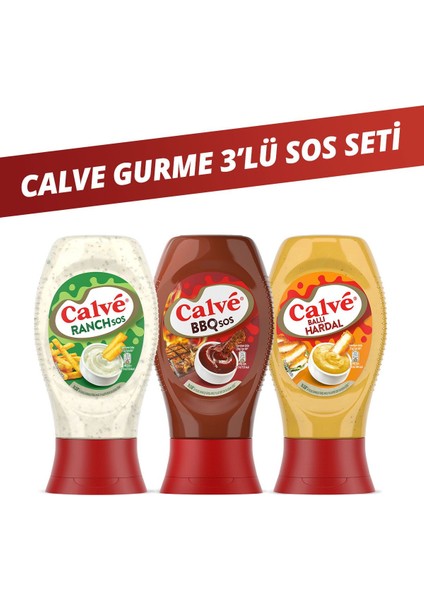 Ranch Sos 245 G Barbekü Sos 290 G Ballı Hardal 260 G