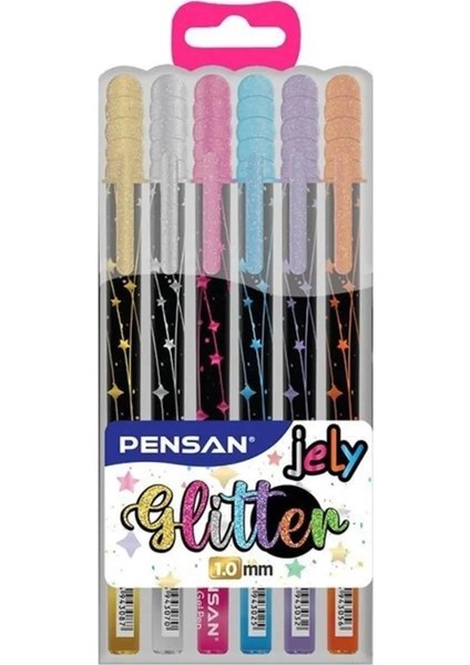 Pensan Jel Kalem Jely Glıtter Simli Krş 6 Lı 2800-12-PKT