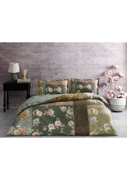 Lavinia Çift Kişilik Nevresim Takımı Gül Kurusu