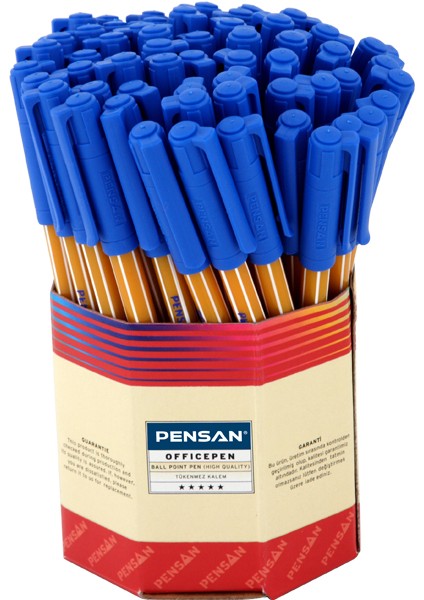 Pensan Tükenmez Kalem Office Pen Mavi 1010 (60 Lı)