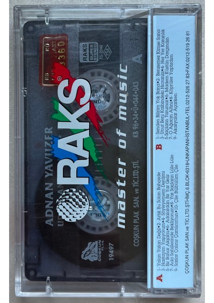 Adnan Yavuzer Ud Ile Anılarımız 1 (Jelatinli Sıfır Orijinal Dönem Baskı Kaset) fiyatları