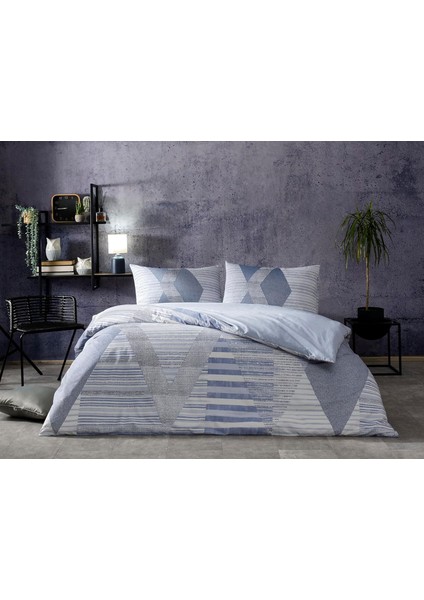 Ranforce Tek Kişilik Nevresim Takımı Mavi