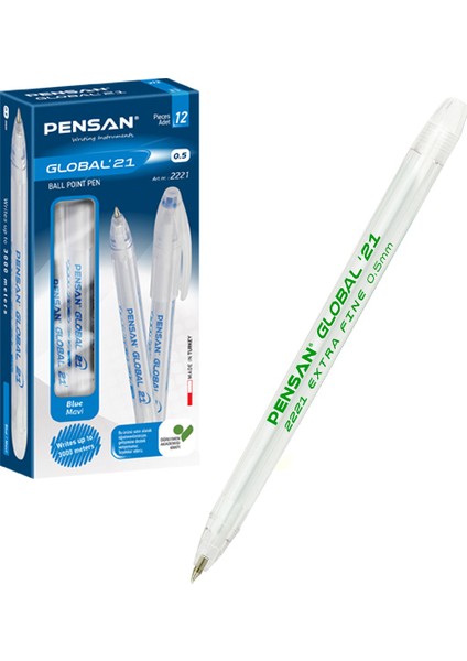 Pensan Tükenmez Kalem Global 0.5 mm Yeşil (12 Li Paket) fiyatları