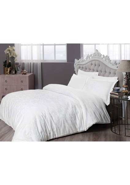 60155400 Brinley Çift Kişilik Nevresim Takımı, Beyaz