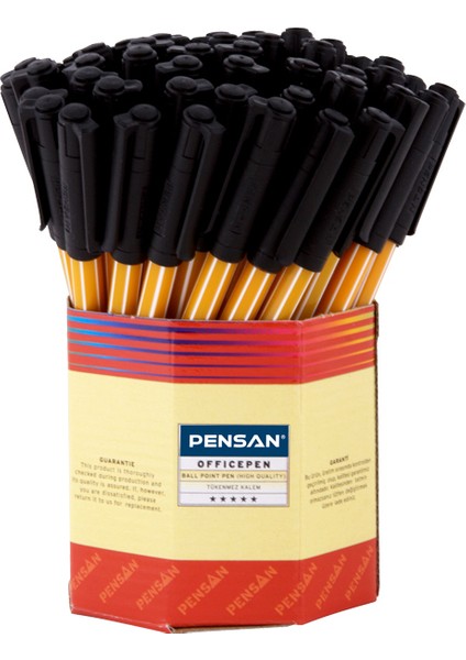 Pensan Tükenmez Kalem Office Pen Siyah 1010 (60 Lı)