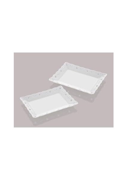 STLT-D02 Doily Kayik Tabak, 2 Li S, 20X15X2CM modelleri