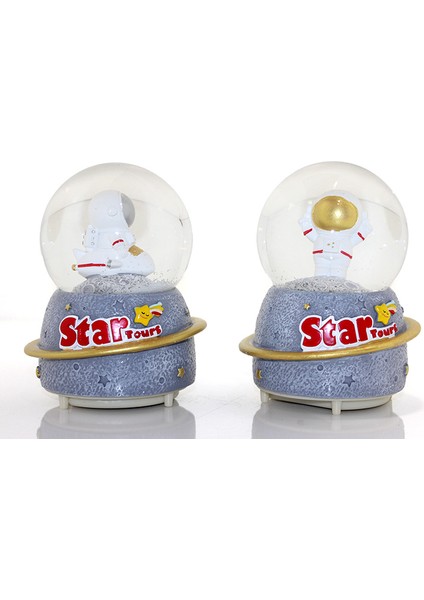 Kar Küresi Işıklı Müzikli 13 cm