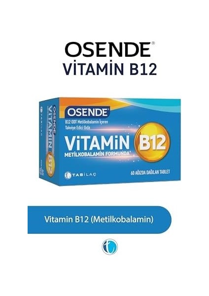 Osende Vitamin B12 60 Tablet modelleri