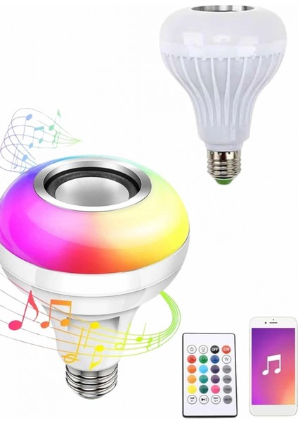 İEG Bluetooth Hoparlör Akıllı Rgb Led Işık Renk Değiştirme Ses Bombası Ampül Görünümlü modelleri