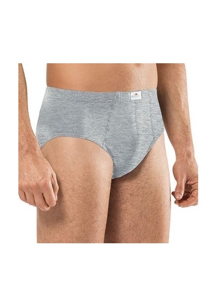 Erkek 4'lü Gri Pamuklu Slip Külot fiyatları