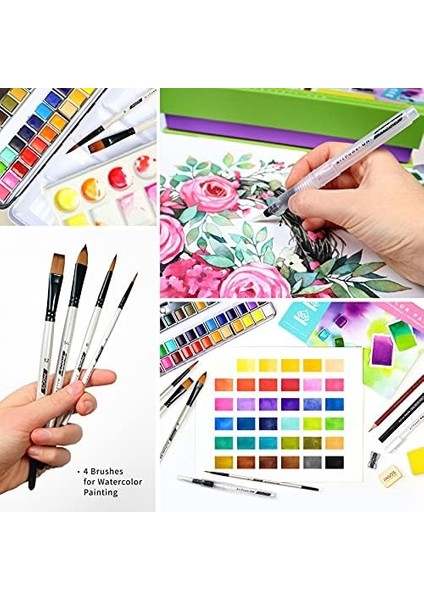 Sulu Seti, Profesyonel 36 Sabit Pigment Kutusu, Yüksek Pigmentasyon, Sanatçılar, Öğrenciler, Yetişkinler Için 12 Sulu Kağıdı fiyatları