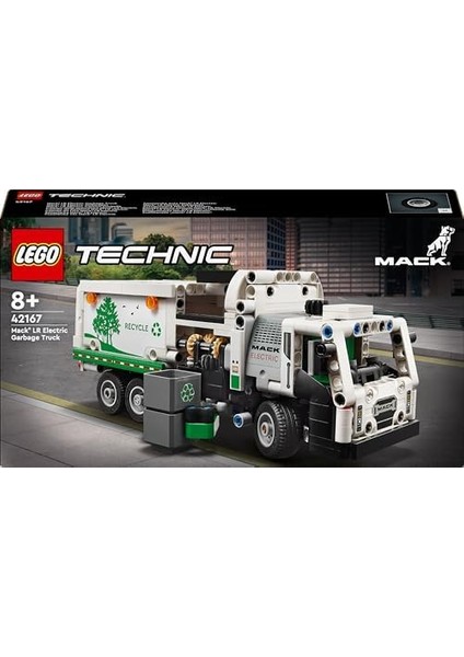 Lr Electric Çöp Kamyonu 42167-8 Yaş ve Üzeri Çocuklar Için Geri Dönüşüm Temalı Yaratıcı Oyuncak Model Yapım Seti, Doğum Günü Hediyesi Fikri (503 Parça) modelleri