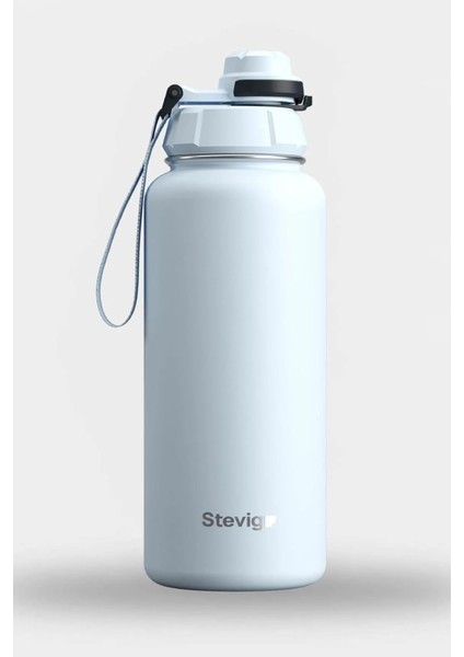 1 Hand Leak-Proof Sızdırmaz Çelik Termos 1000 ml Ice Melt ST-216