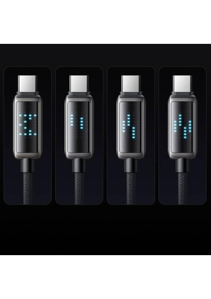 CA-5250 30W Şarj Hız Göstergeli Şarj ve Kablosu 1.2m Siyah fiyatları