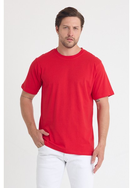 Unisex Bisiklet Yaka Regular Fit Basic % 100 Pamuk T-Shirt fırsatları