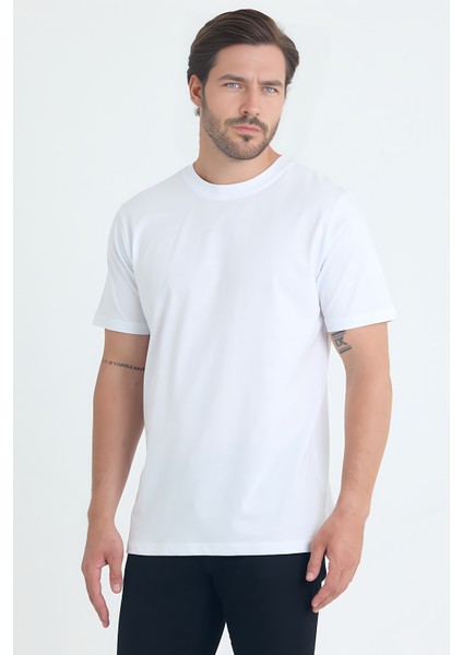 Unisex Bisiklet Yaka Regular Fit Basic % 100 Pamuk T-Shirt fiyatları