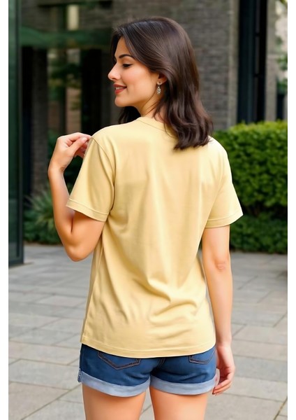 Unisex Bisiklet Yaka Regular Fit Basic % 100 Pamuk T-Shirt modelleri