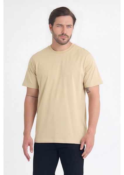 Unisex Bisiklet Yaka Regular Fit Basic % 100 Pamuk T-Shirt