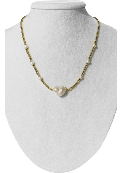 Gerçek Barok Inci ve Gold Boncuk Detaylı Vintage Kolye fiyatları