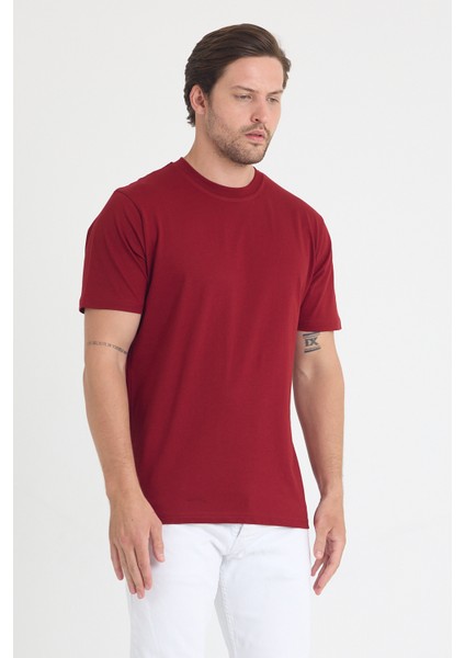 Unisex Bisiklet Yaka Regular Fit Basic % 100 Pamuk T-Shirt