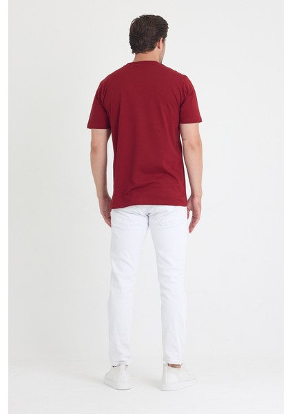 Unisex Bisiklet Yaka Regular Fit Basic % 100 Pamuk T-Shirt