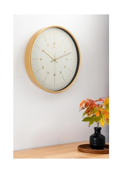 30 cm Gerçek Cam Sessiz Mekanizma Duvar Saati modelleri