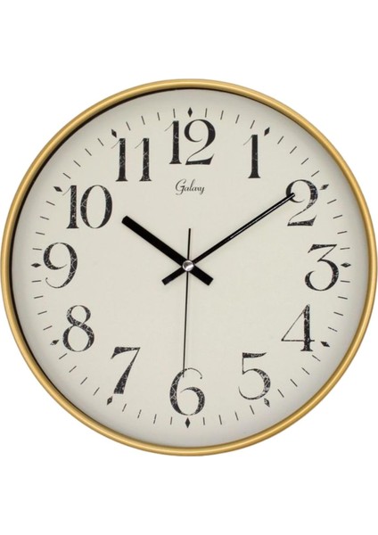 30 cm Gerçek Cam Sessiz Mekanizma Duvar Saati