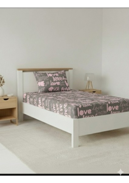 Love Tek Kişilikçarşaf Seti