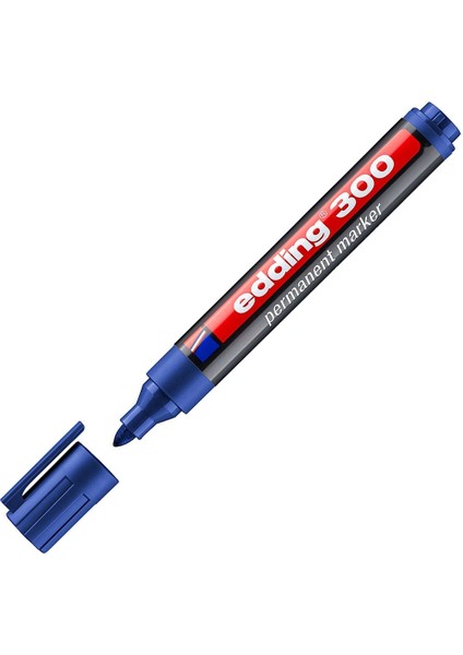 Edding Markör(10 Adet) Permanent Yuvarlak Uçlu 1.5-3 mm Mavi 300 modelleri