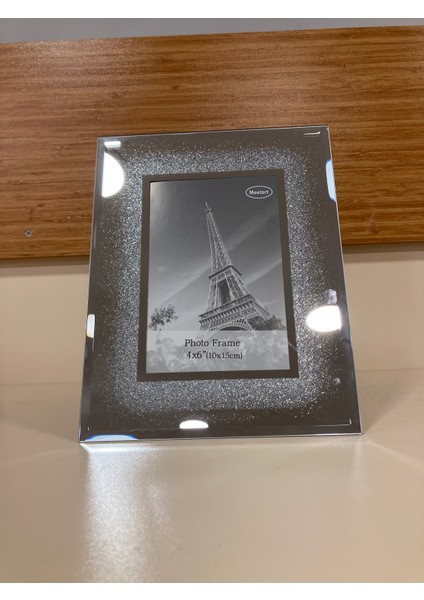 Resim Çerçevesi Yeni Model Aynalı Gümüş 10X15 cm