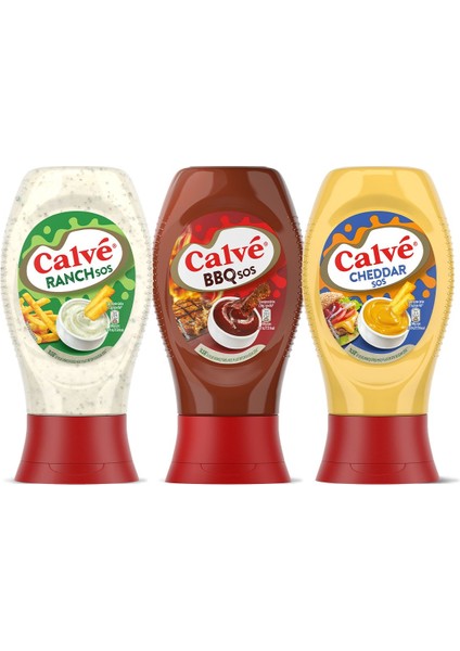 Sos Çeşitleri Ranch Sos 245 G Barbekü Sos 290 G Cheddar Sos 240 G fiyatları
