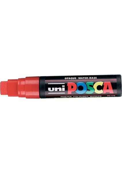 Uni-Ball Markör Boyama Posca Su Bazlı Poster 15.0 mm Kırmızı PC-17K