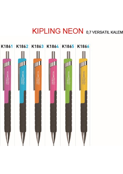 Gıpta Versatil Kalem Kıplıng 0.7 mm Neon Mor K186