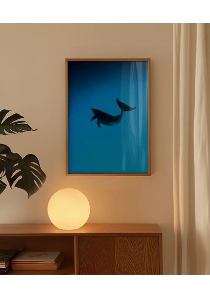 Mavi Denizde Yüzen Yunuslar Poster fırsatları