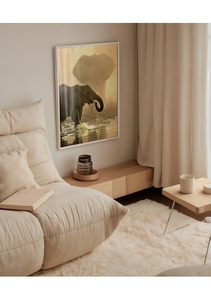 Sulak Alanda Fil Poster modelleri