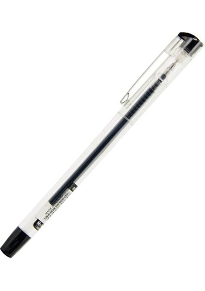 Pensan (12 Li) Tükenmez Kalem My-King Jel Metal Klips 0.5 mm Siyah 6405