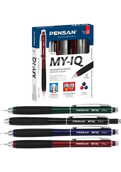 Pensan Versatil Kalem My Iq 0.5 mm 21116-12-LI-PKT
