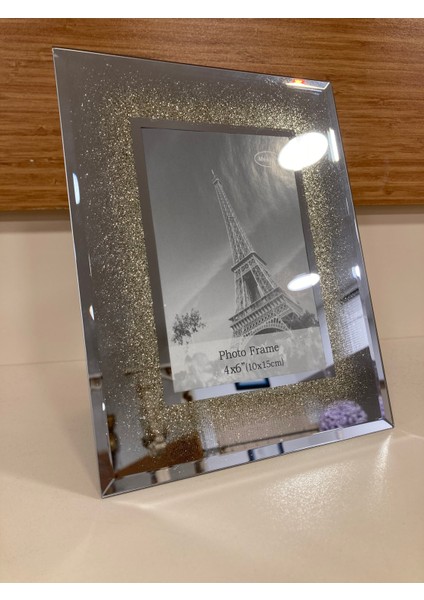 Resim Çerçevesi Yeni Model Aynalı Altın 10X15 cm