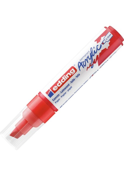Edding Markör Akrilik Kalın Uçlu Trafik Kırmızı (5 Li Paket) 902