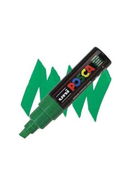 Uni-Ball Posca 8.0 Su Bazlı Poster Markörü A.yeşil Pc-8k